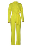 Lutaotie Elegant Bandage V Neck Straight Jumpsuits(3 Colors)