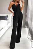 Lutaotie Casual Solid Color Regular Jumpsuits(3 Colors)