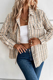 Lutaotie Sweet Elegant Plaid Buttons Turndown Collar Tops