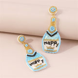 Lutaotie Casual Daily Patchwork Sequins Earrings