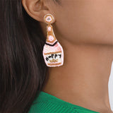 Lutaotie Casual Daily Patchwork Sequins Earrings