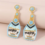 Lutaotie Casual Daily Patchwork Sequins Earrings