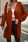 Lutaotie Casual Solid Solid Color O Neck Cardigans(6 Colors)