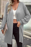 Lutaotie Casual Solid Solid Color O Neck Cardigans(6 Colors)