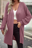 Lutaotie Casual Solid Solid Color O Neck Cardigans(6 Colors)