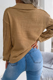 Lutaotie Casual Simplicity Solid Solid Color Turndown Collar Sweaters(3 Colors)