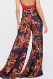 Lutaotie Casual Street Print Fold Loose High Waist Wide Leg Bottoms(21 Colors)