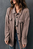 lutaotie Casual Street Solid Pocket Turndown Collar Outerwear