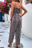 Lutaotie Sexy Casual National Totem Printing Strapless Loose Jumpsuits