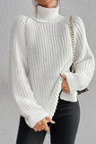 Lutaotie Casual Solid Basic Turtleneck Sweaters(5 Colors)