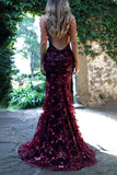 Lutaotie Celebrities Elegant Solid Sequins Frenulum V Neck Evening Dress Dresses