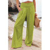 Lutaotie Casual Simplicity Solid Solid Color Loose Wide Leg Solid Color Bottoms