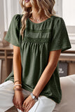 Lutaotie Casual Simplicity Solid O Neck Tops