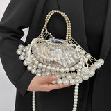 Lutaotie Casual Patchwork Pearl Bags