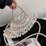 Lutaotie Casual Patchwork Pearl Bags