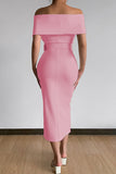 Lutaotie Sexy Elegant Solid With Belt V Neck One Step Skirt Dresses