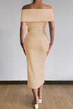 Lutaotie Sexy Elegant Solid With Belt V Neck One Step Skirt Dresses