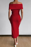 Lutaotie Sexy Elegant Solid With Belt V Neck One Step Skirt Dresses