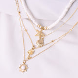 Lutaotie Casual Daily Vintage Patchwork Necklaces