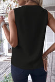 Lutaotie Casual Simplicity Solid Patchwork V Neck Tops