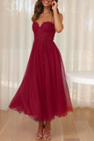 Lutaotie Sweet Elegant Solid Solid Color V Neck Princess Dresses