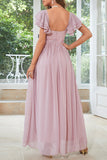 Lutaotie Sweet Elegant Solid Pearl V Neck Evening Dress Dresses