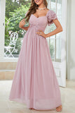 Lutaotie Sweet Elegant Solid Pearl V Neck Evening Dress Dresses