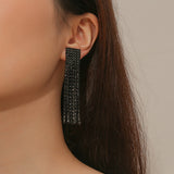 Lutaotie Vintage Simplicity Geometric Tassel Earrings