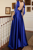 Lutaotie Elegant Formal Solid Frenulum Evening Dress Dresses