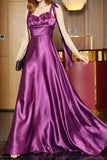 Lutaotie Elegant Formal Solid Frenulum Evening Dress Dresses