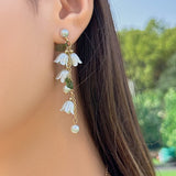 Lutaotie Casual Patchwork Pearl Earrings