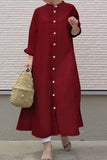 Lutaotie Street Solid Mandarin Collar Shirt Dress Dresses(3 Colors)