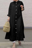 Lutaotie Street Solid Mandarin Collar Shirt Dress Dresses(3 Colors)