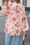 Lutaotie Elegant Floral Bandage Half A Turtleneck Tops