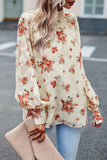 Lutaotie Elegant Floral Bandage Half A Turtleneck Tops