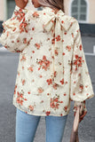 Lutaotie Elegant Floral Bandage Half A Turtleneck Tops