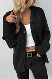 Lutaotie Casual Solid Buttons Hooded Collar Tops