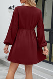 Lutaotie Sweet Elegant Solid Patchwork V Neck A Line Dresses