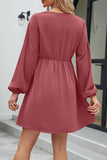 Lutaotie Sweet Elegant Solid Patchwork V Neck A Line Dresses