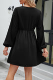 Lutaotie Sweet Elegant Solid Patchwork V Neck A Line Dresses