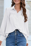 Lutaotie Casual Solid Buttons Shirt Collar Blouses(8 Colors)