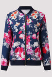 lutaotie Casual Floral Patchwork O Neck Outerwear(8 Colors)