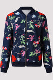 lutaotie Casual Floral Patchwork O Neck Outerwear(8 Colors)