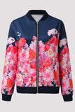 lutaotie Casual Floral Patchwork O Neck Outerwear(8 Colors)