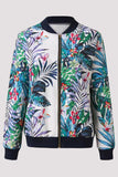 lutaotie Casual Floral Patchwork O Neck Outerwear(8 Colors)