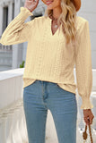 Lutaotie Casual Solid Hollowed Out Stringy Selvedge V Neck Tops