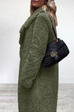 lutaotie Casual Solid Patchwork Turndown Collar Outerwear