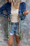 lutaotie Street Print Patchwork Cardigan Collar Outerwear