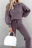 Lutaotie Casual Simplicity Solid Patchwork Half A Turtleneck Long Sleeve Two Pieces(10 Colors)