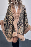 lutaotie Street Elegant Leopard Patchwork Outerwear